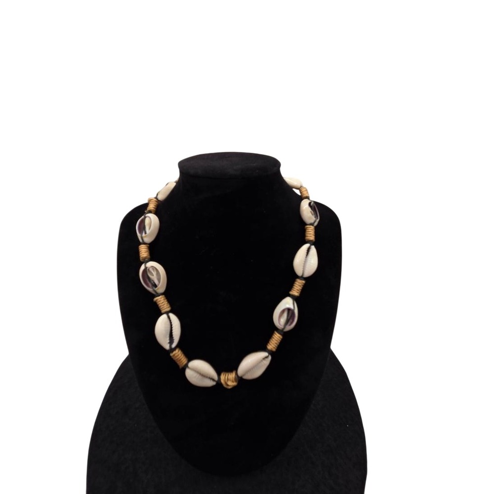 Tropical Cowrie Shell Choker Necklace Beach Surf Unisex